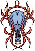 Vector clipart: skull tattoo