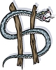 Vector clipart: snake dollar sign