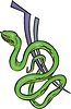 Vector clipart: snake tattoo