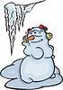 Vector clipart: snowwoman