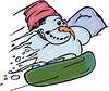 snowman skateboarder