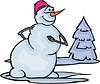 Vector clipart: snowman