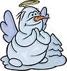 Vector clipart: snowman angel