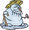 Vector clipart: snowman oldman