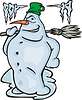 Vector clipart: snowman