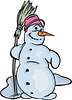 Vector clipart: snowman