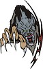 Vector clipart: werewolf tattoo