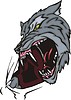 Vector clipart: wolf tattoo