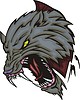 Vector clipart: wolf tattoo