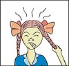 Vector clipart: pull the braids