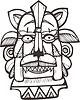 Vector clipart: South American jaguar deity