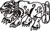 Vector clipart: mythical image of jaguar