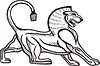Vector clipart: Babylonian lion