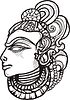 Vector clipart: Indian vedic godess