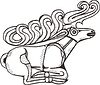 Vector clipart: Scythian deer