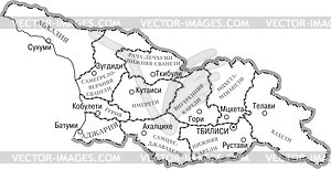 Georgia map - royalty-free vector image