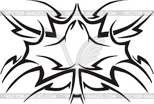 Maple leaf flame - vector clip art