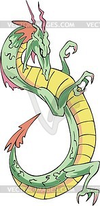 Chinese dragon - vector clipart / vector image