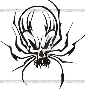 Spider tattoo - vector clipart / vector image
