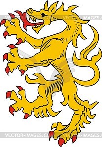 Heraldic beast panther - vector clipart