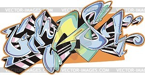 Crash (graffiti) - vector clipart