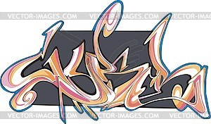 Cyber (graffiti) - vector clipart