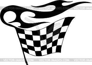 Race flag - vector image