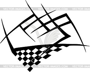 Tribal race tattoo - vector clipart