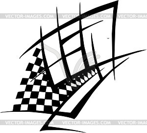 Tribal race tattoo - vector image