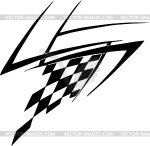 Tribal race tattoo - vector clipart / vector image