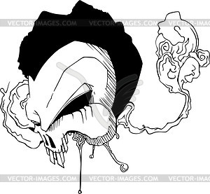 Skull tattoo - vector image