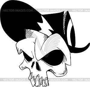 Skull tattoo - vector image