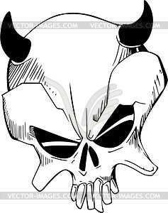 Skull tattoo - vector image