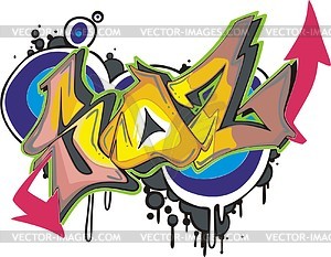 Soz (graffiti) - vector clipart