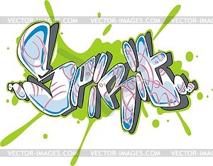 Граффити - векторное изображение клипарта