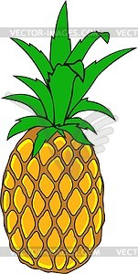 Pineapple - royalty-free vector clipart