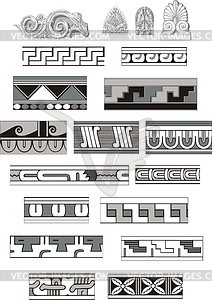 Ancient greek ornaments - vector clip art