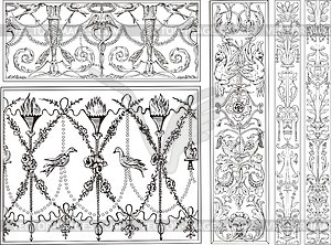 Italian ornamental decorations - vector clipart