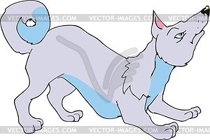 Comic dog cartoon - vector clip art