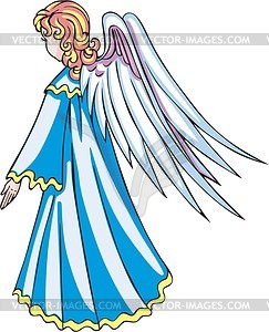 Angel girl - vector image