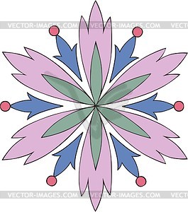 Цветочный дингбат - векторное изображение клипарта
