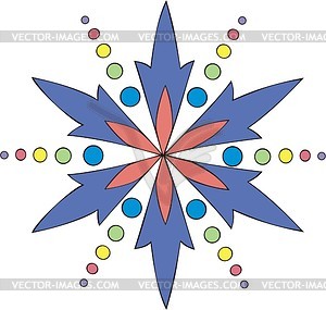 Цветочный дингбат - векторный клипарт