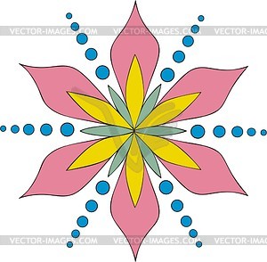 Цветочный дингбат - клипарт в векторном виде