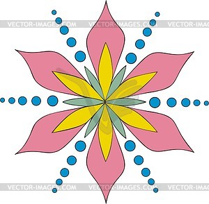 Flower dingbat - vector image