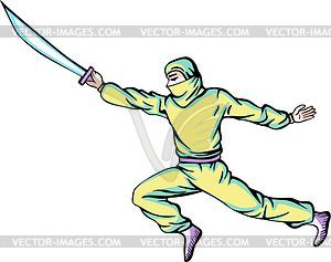 Ninja (shinobi) - vector image