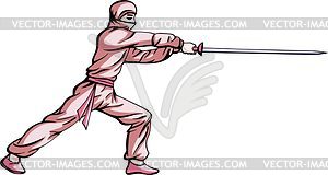 Ninja (shinobi) - vector clipart