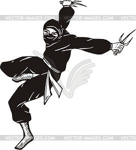 Ninja - Vector-Clipart EPS