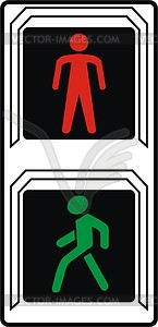 Traffic lights - vinyl EPS vector clipart