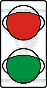 Traffic lights - vector clipart