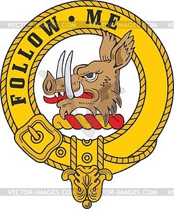 Campbell of Breadalbane clan crest badge - vector clipart